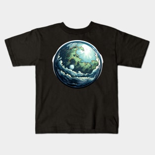 Fantasy Earth Globe Kids T-Shirt